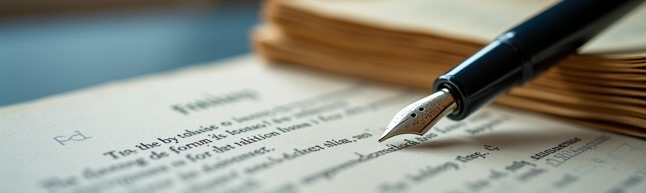 Legal documents and quill representing Thames Quill Legal services